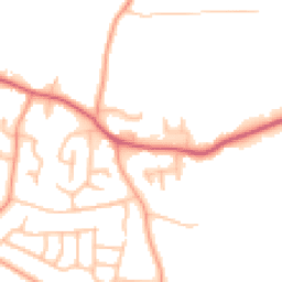 Daytime road noise heatmap for DE13 8DR