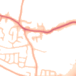 Daytime road noise heatmap for DE13 8DT