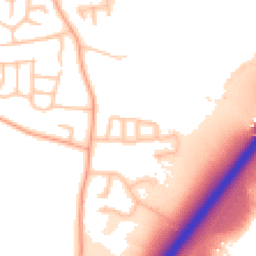 Daytime road noise heatmap for DE13 8FF