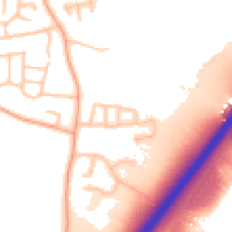 Daytime road noise heatmap for DE13 8FG