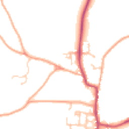 Daytime road noise heatmap for DE13 8FS