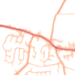 Daytime road noise heatmap for DE13 8GB