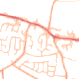 Daytime road noise heatmap for DE13 8HU