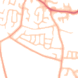 Daytime road noise heatmap for DE13 8LN