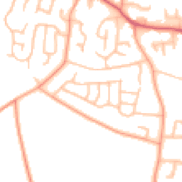 Daytime road noise heatmap for DE13 8LP