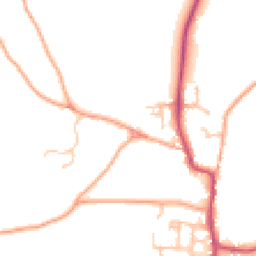 Daytime road noise heatmap for DE13 8NB