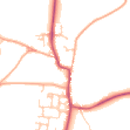 Daytime road noise heatmap for DE13 8NE
