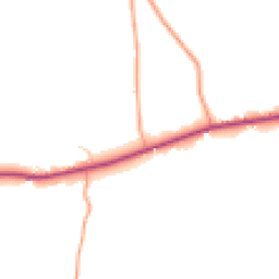 Daytime road noise heatmap for DE13 8NR