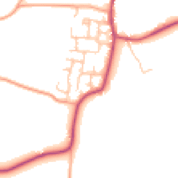 Daytime road noise heatmap for DE13 8NX
