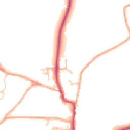 Daytime road noise heatmap for DE13 8PL