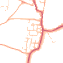 Daytime road noise heatmap for DE13 8PS