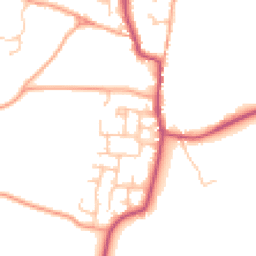 Daytime road noise heatmap for DE13 8PT