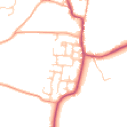 Daytime road noise heatmap for DE13 8PZ