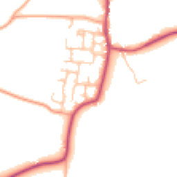 Daytime road noise heatmap for DE13 8QB