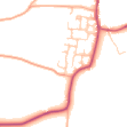 Daytime road noise heatmap for DE13 8QD