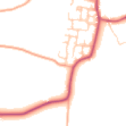 Daytime road noise heatmap for DE13 8QF