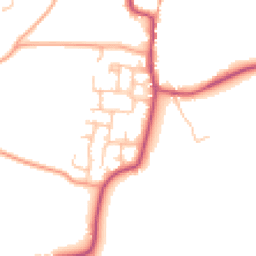 Daytime road noise heatmap for DE13 8QH