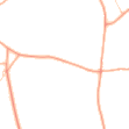 Daytime road noise heatmap for DE13 8RB