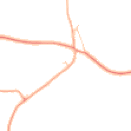 Daytime road noise heatmap for DE13 8SA