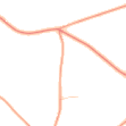 Daytime road noise heatmap for DE13 8SW