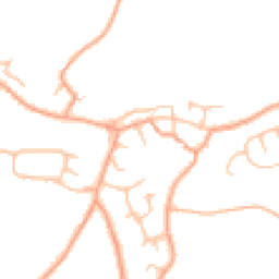 Daytime road noise heatmap for DE13 9AF