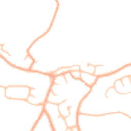Daytime road noise heatmap for DE13 9BD