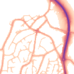 Daytime road noise heatmap for DE13 9BW