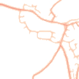 Daytime road noise heatmap for DE13 9DA