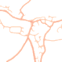 Daytime road noise heatmap for DE13 9DN