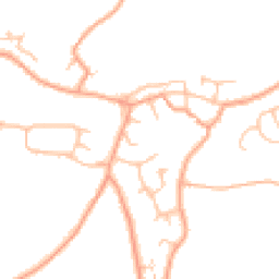 Daytime road noise heatmap for DE13 9DR