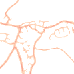 Daytime road noise heatmap for DE13 9ED