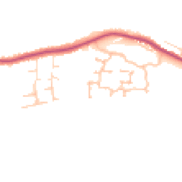 Daytime road noise heatmap for DE13 9EX