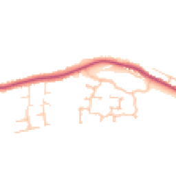 Daytime road noise heatmap for DE13 9EZ