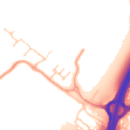 Daytime road noise heatmap for DE13 9FZ