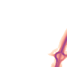 Night-time road noise heatmap for DE13 9FZ