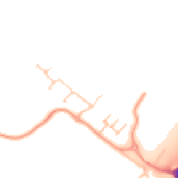 Daytime road noise heatmap for DE13 9GF