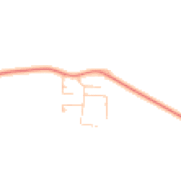 Daytime road noise heatmap for DE13 9GY