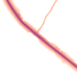 Daytime road noise heatmap for DE13 9HF