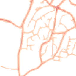 Daytime road noise heatmap for DE13 9JD