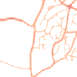 Daytime road noise heatmap for DE13 9JP