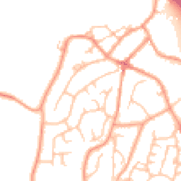 Daytime road noise heatmap for DE13 9LH