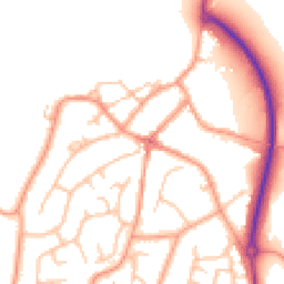 Daytime road noise heatmap for DE13 9NE