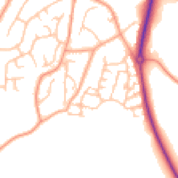 Daytime road noise heatmap for DE13 9NX