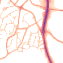 Daytime road noise heatmap for DE13 9NZ