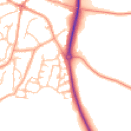 Daytime road noise heatmap for DE13 9PN