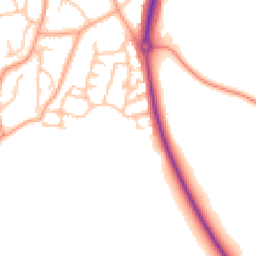 Daytime road noise heatmap for DE13 9PW