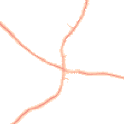 Daytime road noise heatmap for DE13 9SE