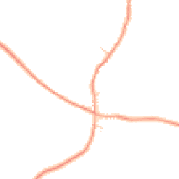 Daytime road noise heatmap for DE13 9SF