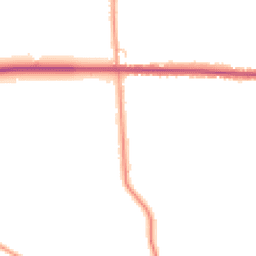 Daytime road noise heatmap for DE13 9SJ