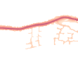 Daytime road noise heatmap for DE13 9TL